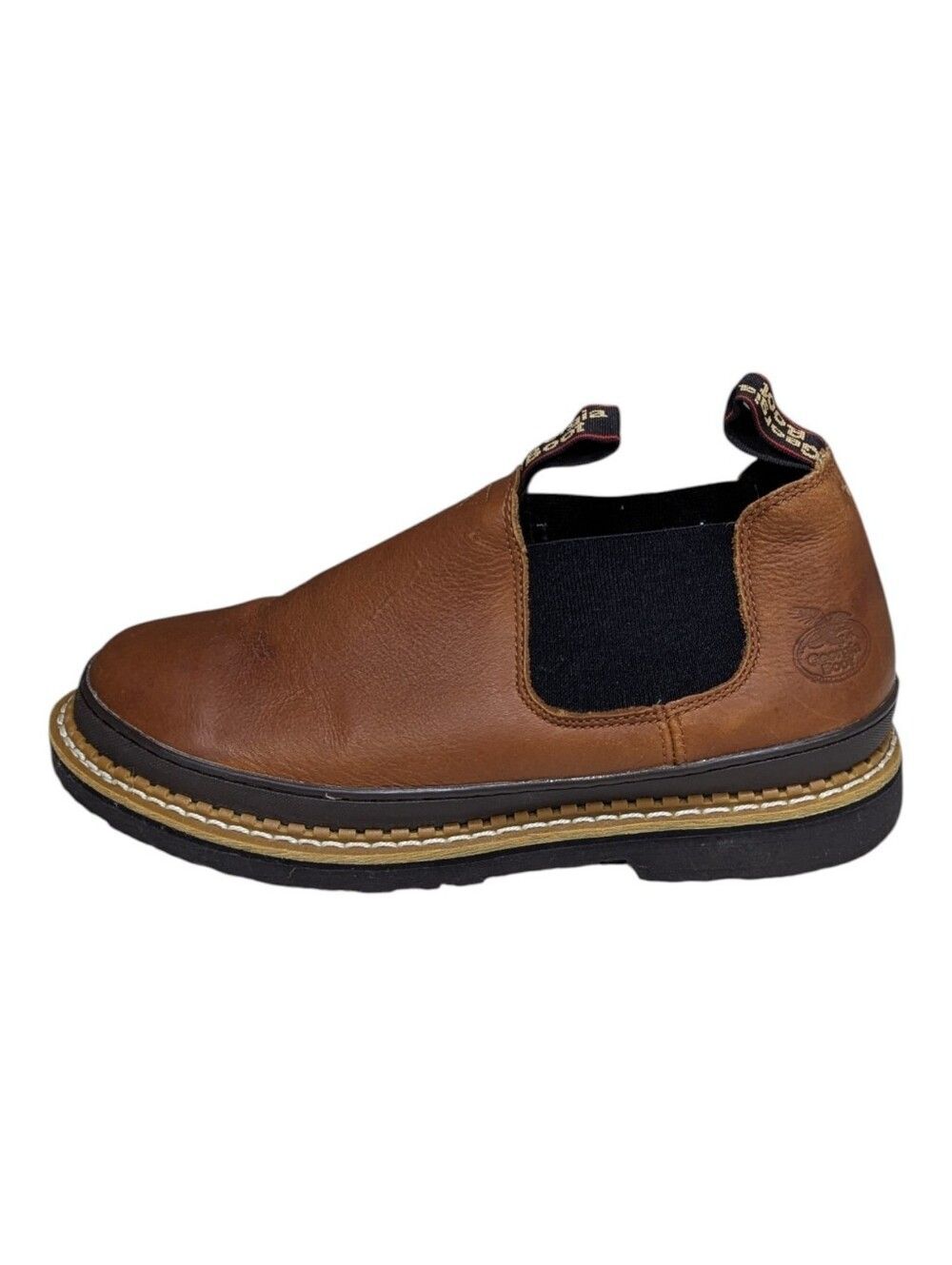 Georgia Boot Men's Giant Revamp Romeo Work Shoe Light Brown Tan Leather Size 12